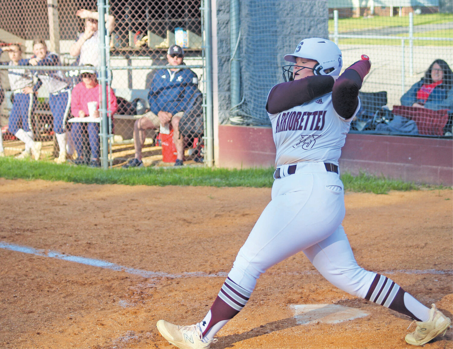 Abby Guy goes up to bat during the White County High School softball game against Cookeville.